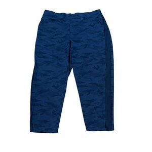 Athleta Brooklyn Ankle Camo Pants Blue Plus Size 20 Casual Travel Athleisure